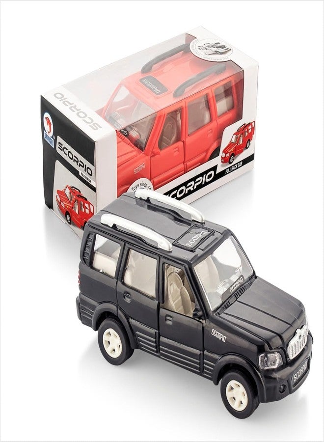 Toy Vibes Scorpio Pull Back Toy Car Vehicle, Plastic Scale Diecast Model (Red) - Image 1